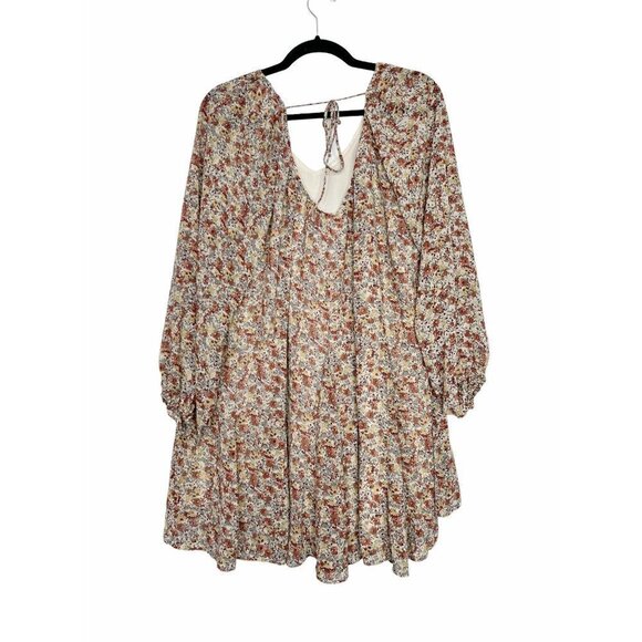 Storia Floral Mini Dress in Pink and Cream - Picture 4 of 13
